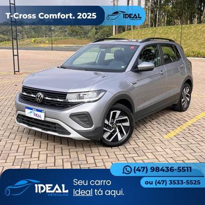 VOLKSWAGEN T-CROSS 1.0 200 TSI TOTAL FLEX COMFORTLINE AUTOMÁTICO